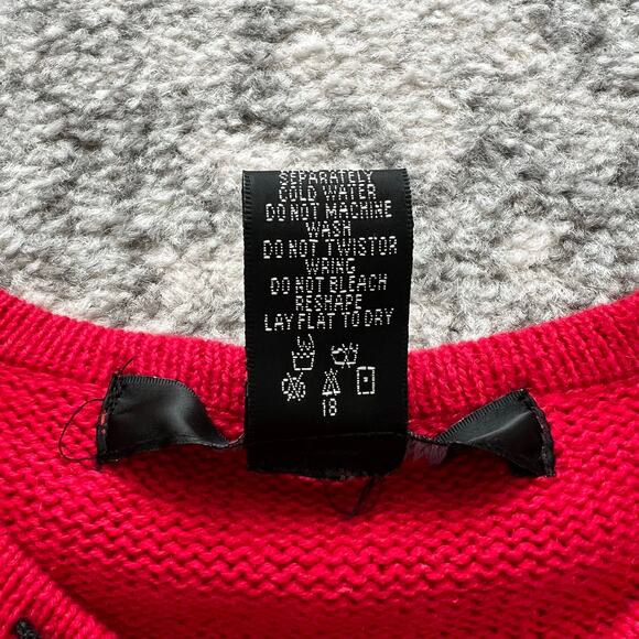 Segue Ugly Christmas Sweater Cardigan Embroidered Medium Cottagecore Grandmacore - Picture 5 of 12